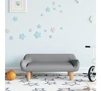vidaXL Divano per Bambini Grigio Chiaro 70x40x24 cm in Tessuto