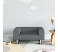 vidaXL Divano per Bambini Grigio Scuro 50x40x26,5 cm in Velluto