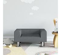 vidaXL Divano per Bambini Grigio Scuro 50x40x26,5 cm in Velluto