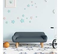 vidaXL Divano per Bambini Grigio Scuro 70x40x24 cm in Tessuto