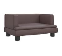 vidaXL Divano per Bambini Marrone 60x40x30 cm in Similpelle, Mini Divano, Sofa per Bambini, Poltrona per Divano per Bambini, Divano per Sala Giochi