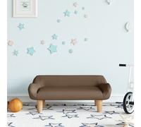 vidaXL Divano per Bambini Marrone 70x40x24 cm in Tessuto