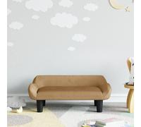 vidaXL Divano per Bambini Marrone 70x40x24 cm in Velluto