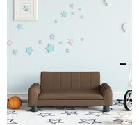 vidaXL Divano per Bambini Marrone 70x45x30 cm in Tessuto