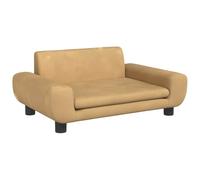 vidaXL Divano per Bambini Marrone 70x45x33 cm in Velluto