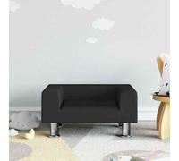 vidaXL Divano per Bambini Nero 50x40x26,5 cm in Velluto