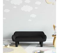 vidaXL Divano per Bambini Nero 70x40x24 cm in Velluto