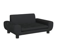 VidaXL Divano per Bambini Nero 70x45x33 cm in Velluto, Mini Sofa, Poltrona per Sala Giochi