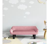 vidaXL Divano per Bambini Rosa 70x40x24 cm in Velluto
