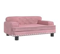 vidaXL Divano per Bambini Rosa 70x45x30 cm in Velluto