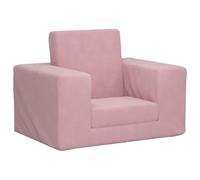 vidaXL Divano per Bambini Rosa in Morbido Peluche