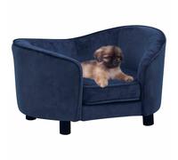vidaXL Divano per Cani Blu 69x49x40 cm in Peluche