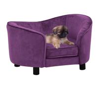 vidaXL Divano per Cani Borgogna 69x49x40 cm in Peluche