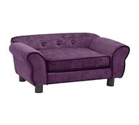 vidaXL Divano per Cani Borgogna 72x45x30 cm in Peluche