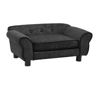 vidaXL Divano per Cani Grigio Scuro 72x45x30 cm in Peluche