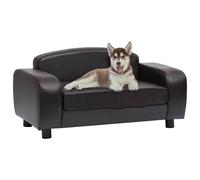 vidaXL Divano per Cani Marrone 80x50x40 cm in Similpelle