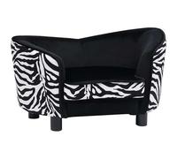 VIDAXL - Divano per Cani Nero 68x38x38 cm in Peluche