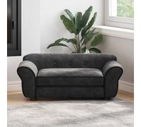 vidaXL Divano per Cani Nero 72x45x30 cm in Peluche