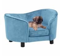 vidaXL Divano per Cani Turchese 69x49x40 cm in Peluche