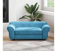 vidaXL Divano per Cani Turchese 72x45x30 cm in Peluche