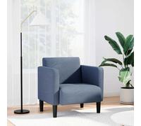 vidaXL Divano Sedia con Braccioli Blu 54 cm Tessuto di velluto a coste