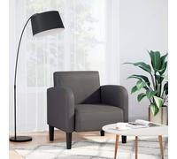vidaXL Divano Sedia con Braccioli Grigio 54 cm in Similpelle