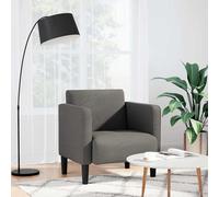 vidaXL Divano Sedia con Braccioli Grigio Chiaro 54 cm Tessuto a Coste