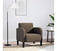 vidaXL Divano Sedia con Braccioli Grigio Scuro 54 cm in Similpelle