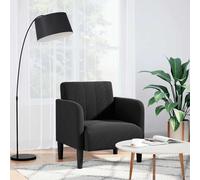 vidaXL Divano Sedia con Braccioli Nero 54 cm in Velluto, Divano Singolo, Divano Comfort, Sedia TV, Divano, Divano Seduta, Divano Relax