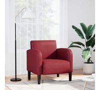 vidaXL Divano Sedia con Braccioli Rosso Vino 54 cm in Similpelle, Divano Singolo, Divano Comfort, Sedia TV, Divano, Divano Seduta, Divano Relax
