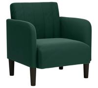 vidaXL Divano Sedia con Braccioli Verde Scuro 54 cm in Velluto, Divano Singolo, Divano Comfort, Sedia TV, Divano, Divano Seduta, Divano Relax