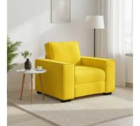 vidaXL Divano Sedia Giallo 100x78x84 cm Velluto