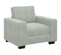 vidaXL Divano Sedia Grigio Chiaro 100x77x82 cm Velluto