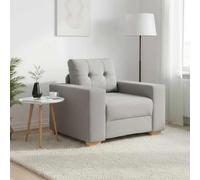 vidaXL Divano Sedia Grigio Nuvola 100x78x80 cm in Tessuto