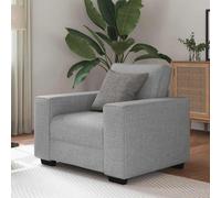 vidaXL Divano Sedia Grigio Nuvola 55 cm in Tessuto