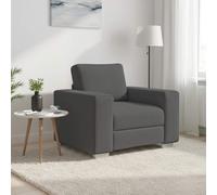 vidaXL Divano Sedia Grigio Scuro 100x77x82 cm Tessuto di Velluto a Coste
