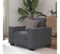 vidaXL Divano Sedia Grigio Scuro 60 cm Velluto