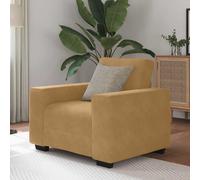 vidaXL Divano Sedia Marrone 60 cm Velluto