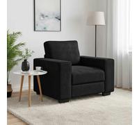 vidaXL Divano Sedia Divano Singolo 60 cm Velluto Nero