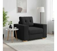 vidaXL Divano Sedia Nero 100x78x80 cm in Tessuto