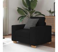 vidaXL Divano Sedia Nero 60 cm in Tessuto