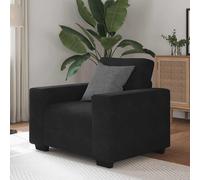 vidaXL Divano Sedia Nero 60 cm Velluto, Divano Singolo, Divano Comfort, Sedia TV, Divano, Divano Seduta, Divano Relax, Divano per Il Tempo Libero
