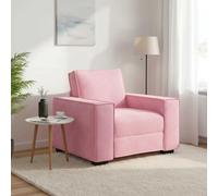 vidaXL Divano Sedia Rosa 100x78x84 cm Velluto