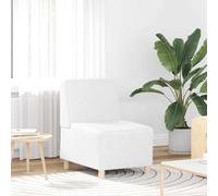 vidaXL Divano Sedia senza Braccioli Bianca 55 cm in Similpelle