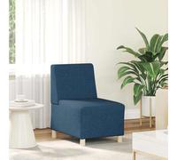 vidaXL Divano Sedia senza Braccioli Blu 55 cm in Tessuto