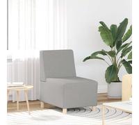 vidaXL Divano Sedia senza Braccioli Grigio Nuvola 55 cm in Tessuto
