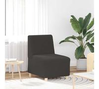 vidaXL Divano Sedia senza Braccioli Grigio Scuro 55 cm Tessuto Riccio Simile alla Lana