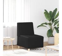 vidaXL Divano Sedia senza Braccioli Nera 55 cm in Similpelle