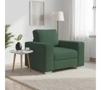 vidaXL Divano Sedia Verde Scuro 100x77x82 cm Tessuto di Velluto a Coste