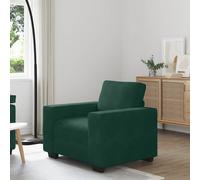 vidaXL Divano Sedia Verde Scuro 100x77x82 cm Velluto